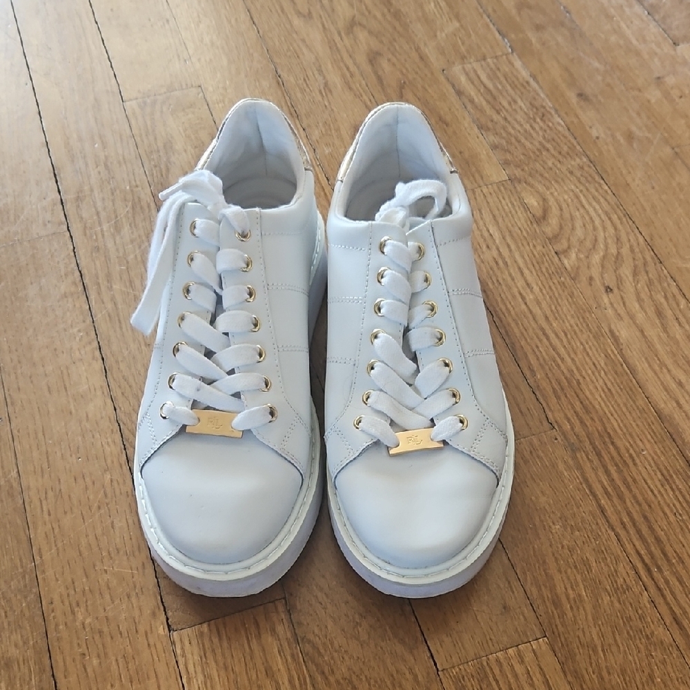 Ralph Lauren Women White Sneakers